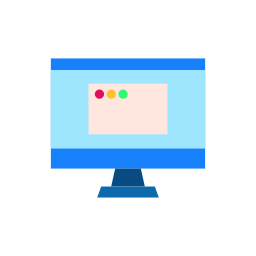 pantalla de la computadora icono