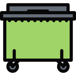 Мусорный контейнер иконка
