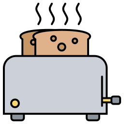 máquina para hacer pan icono