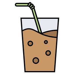 Ice coffee icon