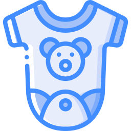 ropa de bebé icono