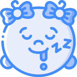 Sleeping baby icon