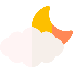 Cloudy night icon