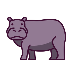 hippopotame Icône