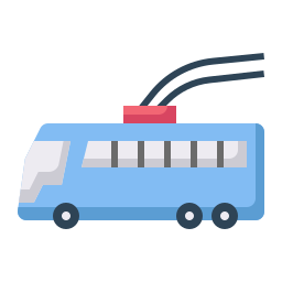 Trolley bus icon