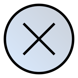 botón de cierre icono