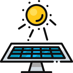 Solar cell icon