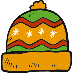 sombrero de invierno icono