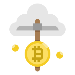 Cloud mining icon