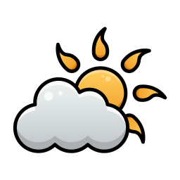 día nublado icono
