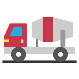 camion à ciment Icône