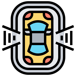Driverless car icon