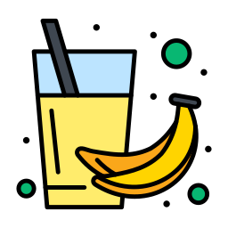 jugo de plátano icono