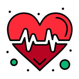 Heart beats icon