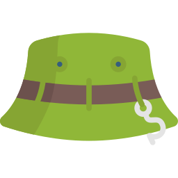 chapéu de pesca Ícone
