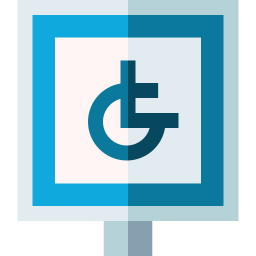 Handicapped sign icon