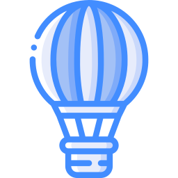 Hot air balloon icon