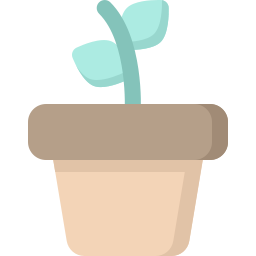 Flower pot icon