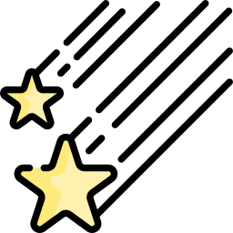 Shooting stars icon