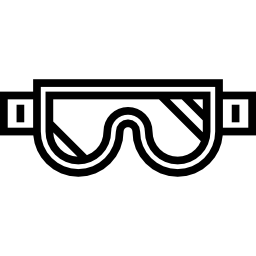 lentes de seguridad icono