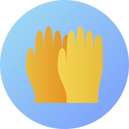 Cleaning gloves icon