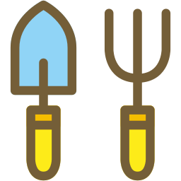 herramienta de jardín icono