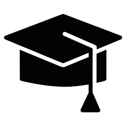 sombrero de graduacion icono