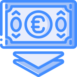 dinero en efectivo icono