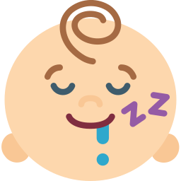 Sleeping baby icon