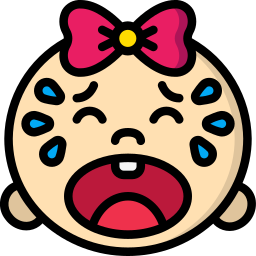 Crying baby icon