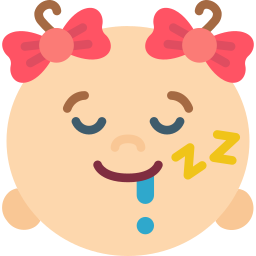 Śpiące dziecko ikona