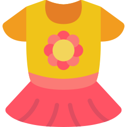 ropa de bebé icono