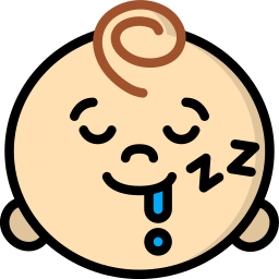 Sleeping baby icon