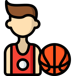 joueur de basketball Icône