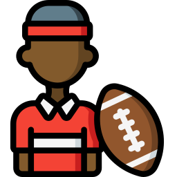 jugador de rugby icono