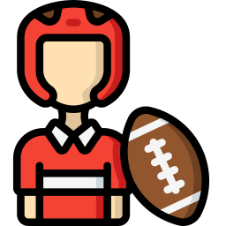 giocatore di rugby icona