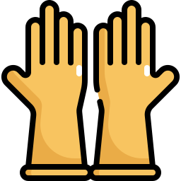 Rubber gloves icon