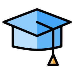 Graduation hat icon