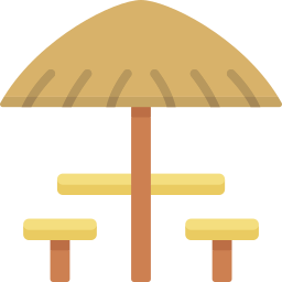 Sun umbrella icon