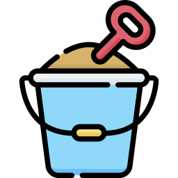 Sand bucket icon