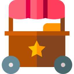 Food stand icon