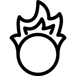 anillo de fuego icono