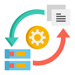 transformación de datos icono