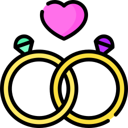 Wedding rings icon