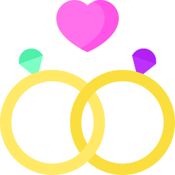 Свадебные кольца иконка