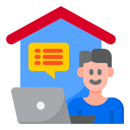 Work from home icon