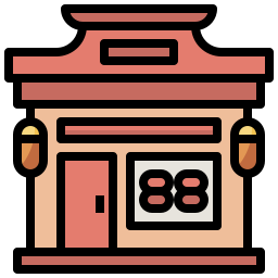 chiński sklep ikona