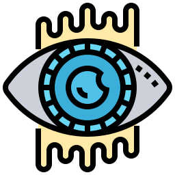 Bionic contact lens icon