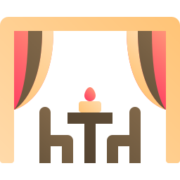 Romantic dinner icon