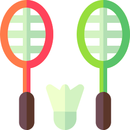 attrezzatura da badminton icona